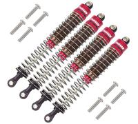 TOOMOD 110MM Oil Shock Absorbers Upgrade Compatible with 1/10 RC Crawlers | Fits Tamiya ClodBuster / Bullhead / TRX4 / Axial / D90 - Oil Damper Upgrade - Red