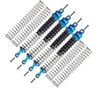 TOOMOD 120mm RC All Aluminum Alloy Oil Filled Shock Absorbers kit for D90 TRX4 Axial SCX10 Tamiya Bullhead SuperClod Buster Truck Crawler/Truck/Car Upgrades Replace Parts (Blue)