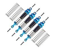 TOOMOD 80mm RC All Aluminum Alloy Oil Filled Shock Absorbers kit for Tamiya CC01 Axial SCX10 D90 TRX4 Truck Crawler Car Off-Road Car Upgrades Replace Parts (Blue