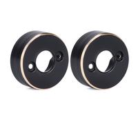 TOOMOD Black Coating Brass Rear Wheel Steering Weights for RC 1/30 Axial SCX30 Crawler Replace Upgrade