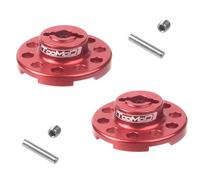 TOOMOD CW-01 Aluminum Rear Wheel Adapter Hub for Tamiya Lunch Box Chassis CW01 Upgrade Parts （Red）