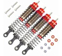 TOOMOD TOOMOD CW01 RC Car Oil Shocks Absorber Damper For Tamiya 1/12 Lunch Box Midnight Pumpkin Chassis Replacement Upgrades Parts （Red）, (CWBZ-RD)