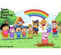 TOON QUEST COLOURING BOOK: it’s a world of fun for kids aged 3-6.