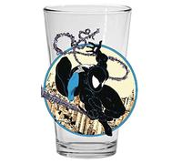 Toon Tumbler Spider-Man Marvel Comics Classic Black-Suit Web Slinging Toon Tumblers Pint Glass
