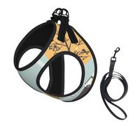 Toon World Dog Harness - Equipped with Reflective Straps and Quick Release Buckles - Suitable for Small Cats and Dogs