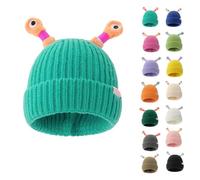 TOONZ Monster Tentacle Hat, Winter Parent-Child Cute Glowing Little Monster Knit Beanie Hat for Parents and Kids Soft Stretchy Unisex Winter Hat with Luminous Tentacles (Polyester, Light Blue)