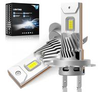 Tooomplus H7 LED Headlight Bulb, 2 Pcs 60W 20000LM Headlight Bulbs, 400% Brighter LED Bulbs, 1:1 Size Super Bright 6000K White Light Conversion Kit, Plug and Play, IP68 Waterproof, Canbus Ready