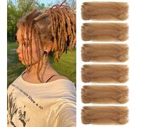 TOOPBIUTI Afro Kinky Bulk Hair 12 Inch Spring Twist Braiding Hair Bulk Locs Dreadlock Extensions Afro Kinky Curly Crochet Braid Hair (27#, 12inch-6pc)