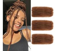 TOOPBIUTI Afro Kinky Bulk Hair 16 Inch Spring Twist Braiding Hair Bulk Locs Dreadlock Extensions Afro Kinky Curly Crochet Braid (30#, 16inch-3pc)