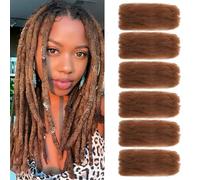 TOOPBIUTI Afro Kinky Bulk Hair 16 Inch Spring Twist Braiding Hair Bulk Locs Dreadlock Extensions Afro Kinky Curly Crochet Braid (30#, 16inch-6pc)