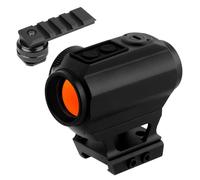 ToopMount 1x22mm Viewfinder, Multi-coated 3 MOA Dot, Shake Awake Finder Optics with 2 pcs 20mm High and Low Rail Bases and Camera Hot Shoe Mount, IP67 Waterproof Shockproof