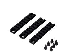 ToopMount Airsoft Picatinny Rail G36 Tactical Short 20mm Picatinny Rail Base Mount Set 3-Piece Rail System for Hunting Aluminum Complete with 6 Hex Screws