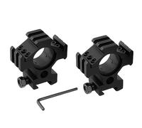 ToopMount Mounting Ring 1" 30mm, 1.42in 36mm High-profile Optics Mount Rings, fit 21mm Rail, Aluminium Bracket Base with Three Picatinny Rails & Insert Ring, 2 Pieces