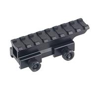 ToopMount Picatinny Rail 8 Slots Riser Mount Aluminum Alloy Tactical Base Mounts Firmly in Place with 2 M4 Screws and Nuts, Riflescope Rail Red Dot Sight Mount Rails