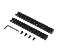 ToopMount Rail Mount Set, 21mm Rail Mount Base, 13 Slots Telescope Mounting Rail, Aluminum 36C Rail System with Screws Allen Wrench for Outdoor Sports, 2 Pcs