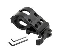 ToopMount Ring Mount 25.4mm Angled Offset Low Profile QD Picatinny Rail for Flashlight Torch Aluminum Alloy Quick Release Mount
