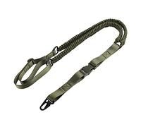 ToopMount Single Point Tactical Rifle Sling Multi-use Rifle Carry Strap Adjustable Paracord Nylon Webbing with Metal Hook for Outdoor Hunting (Green)