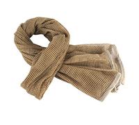 ToopMount Sniper Veil Tactical Scrim Net Scarf Desert Xima Scarf 70.9X35.5 Inch Polyester Tactical Sniper Face Cover Military Mesh Scarf (Sand)