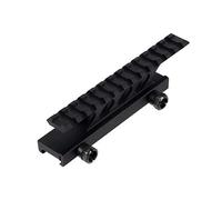 ToopMount Tactical Riser Mount High Profile Scope Mount Base Riser Weaver Picatinny Rail 20mm Aluminum with 13 Picatinny Rail Slots