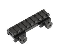 ToopMount Telescope Rail, 20mm Monocular Riser Rail, Viewfinder Mount Rail Fits 20mm Rail, Low Profile Optics Rail Base, Lockdown Monocular Mounting Rail, Lightweight Telescope Adapter Rail