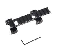 ToopMount Telescope Riser Rail Mount, 20mm Low Profile Mounting Rail, 11 Slots Optics Claw Rail Base with Spring Locking Clamp for Outdoor Sports