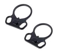 ToopMount Telescope Sling Loop, 30mm Dual Ring Strap Loop Adapter, Ambidextrous Optics End Plate, Telescope Sling Connection Mount for Left/Right Hand, 2 Pack