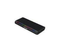 TOOQ TQE-2222B - M.2 NGFF/NVMe USB3.1 GEN2 USB-C RGB External Enclosure