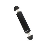 TOOQ TQE-2240B - USB-C/M + USB-A/M External Enclosure for M.2 NGFF/NVMe SSD, Black