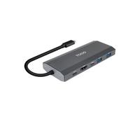 TOOQ TQE-2241G External Enclosure for M.2 NGFF/NVMe SSD + USB 3.2 Gen2 Hub with 1xUSB-C/PD + 2xUSB-A + USB-C + HDMI, Grey