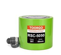 TOORGO 50 Ton Hydraulic Cylinder Jack,2” Stroke Hydraulic Ram Jack, Porta Power Automatic Retracting Jack, Green