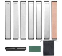 TOOSII Diamond Sharpening Stones, 10 PCS Knife Sharpening System Kit, Professional Diamond Whetstones Knife Sharpening Kit Portable for Fine Grind Polish Outdoor Tools and Kitchen Knives