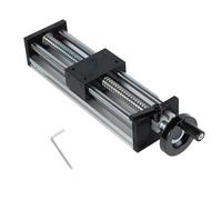 TOOSOAR Linear Rail 200 mm, Linear Guide with Hand Wheel, Highly Precise Manual Linear Guide with Locking for CNC Equipment Transformation