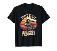 Toot Toot Here Comes Trouble Train Kids Lovers T-Shirt