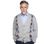 Tootal Men's Argyle Cardigan Grey 40