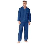 Tootal Men's Champion Plain Cotton-Blend Pyjamas in Navy | Size: 2XL Tootal Navy 2XL