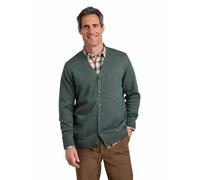 Tootal Men's Chunky Knit Wool Blend Cardigan Classic Button Up Style Forest Green XL