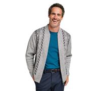 Tootal Men's Vertical Jacquard Zipper Cardigan in Grey | Size: Medium Tootal Grey M