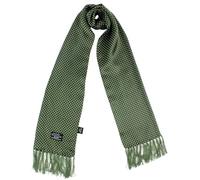Tootal Original Vintage Pure Silk Polka Dot Print Scarf In Parka Green
