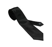 Tootal Plain Black Silk Skinny Tie