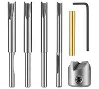 Tooteeru 7 Pieces Pen Barrel Trimmer Kit Pen Barrel Trimming System Mill Trimmer Set,Cutting Head Sleeve Adapter Hex Key Wrench