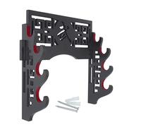 Tooteeru Sword Holder Wall Mount Sword Stand Japanese Samurai Sword Display Rack Hanger and Standard - 4-Tier