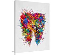 Tooth Art Watercolor Jigsaws Puzzle 1000 Pieces Wall Art Posters Dentistry Office Dental Practice, Dentist Doctor Gift 50X75Cm