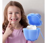 Tooth Box Keepsake with Lanyard 10-Piece | Kids Lost Tooth Storage Holders for Christmas Birthday Home School Kindergarten Boys Girls