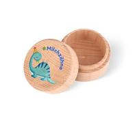 Tooth Box Milk Teeth for Girls and Boys, Milk Tooth Box with Cute Motif, Tooth Box for Milk Teeth, Gift Ideas for Christening and Birthday, New Parents Tooth Fairy Gift (Dinosaurier2)
