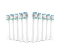 Tooth Brush Heads, Compatible for Aquasonic Black Series Pro Vibe Series Duo Pro Series Electric Toothbrush Heads Replacement Refill Bristle(10pcs White)