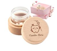 Tooth Case for Kids Wooden Teeth Organizer