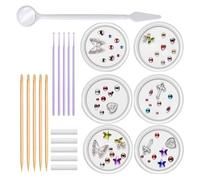 Tooth Crystal Kit - Unique Teeth Gem Set, Fashionable Jewelry | DIY Tooth Gems, Sparkling Crystals for Teeth Decoration, Fun Cosmetic Smile Accessory, Party Or Festival Friendly