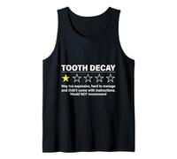 Tooth Decay One Star Rating Dental Caries Cavities Diseases Tank Top