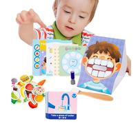 Tooth Defence Cards - Paper 23.6x18.2x6.5cm Educational Game | Tooth Defence Cards with Teeth Model Brush Set, Hygiene Training, Fine Motor Skills | Kids Learning Toy Age 3 Plus Hygiene Play