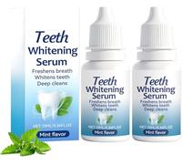 Tooth Defense Serum, 10ML Teeth Whitening Serum, Tooth Repair Serum, Deep Fusion Enamel Reconstruction Serums, Whitens Teeth Polish Deep Cleans, Stain Remover for Block Teeths Stains (2PC)